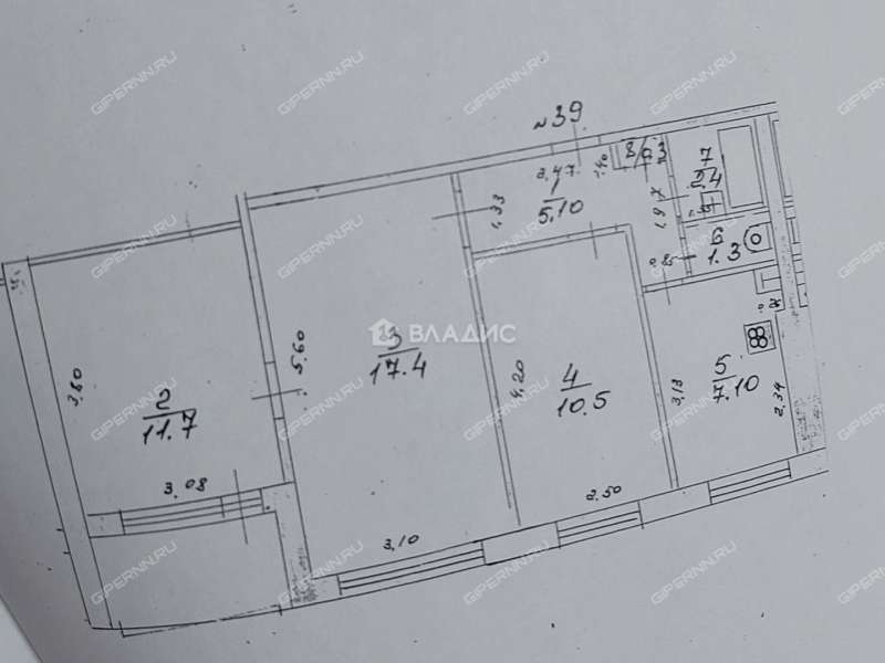трёхкомнатная квартира на Перекопской улице дом 10