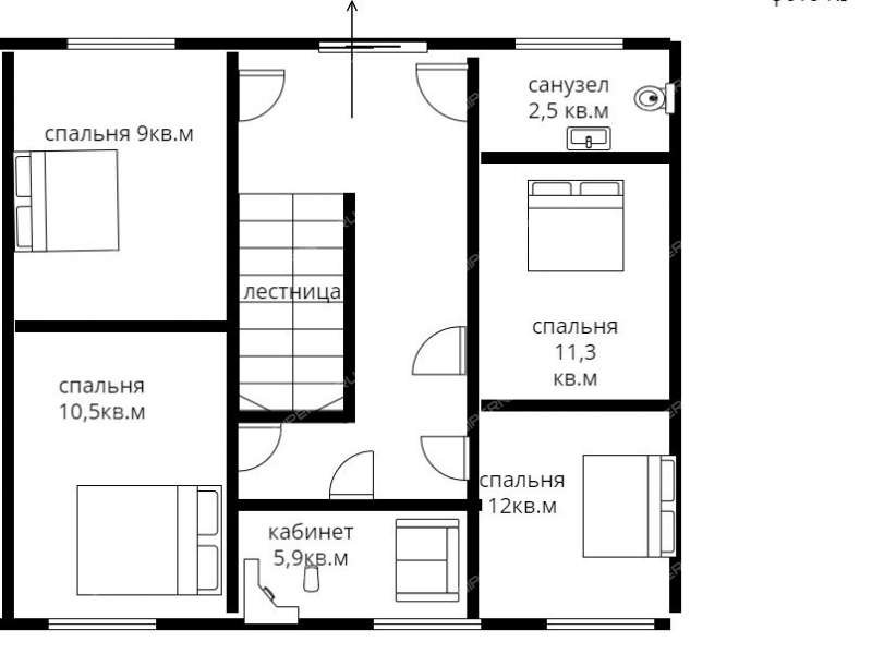 дом на  деревня Крутая