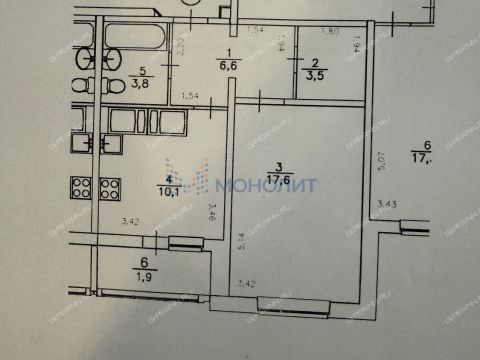 1-komnatnaya-b-r-60-letiya-oktyabrya-d-23-k4 фото