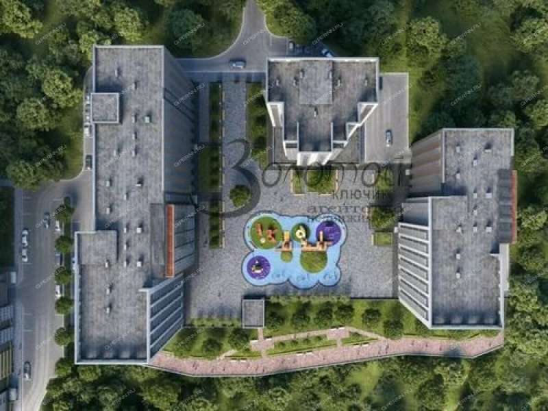 трёхкомнатная квартира в новостройке на 2-й Оранжерейной улице