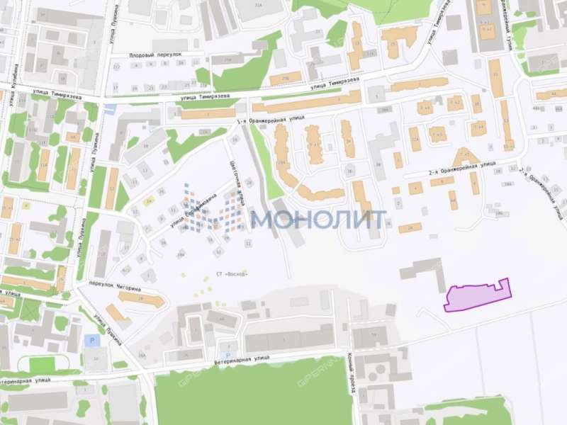 земельный участок под коммерческое использование в Советском районе Нижнего Новгорода