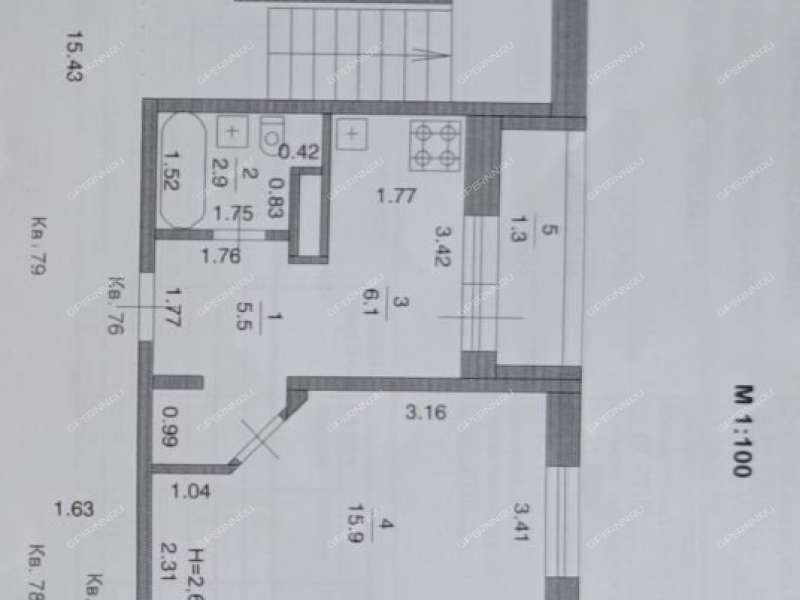 однокомнатная квартира на улице Янки Купалы дом 28