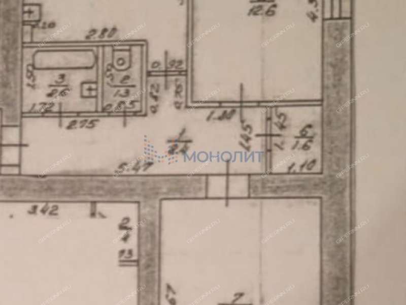 двухкомнатная квартира на улице Максима Горького дом 142