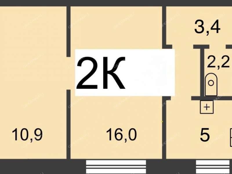 двухкомнатная квартира на Совнаркомовской улице дом 46