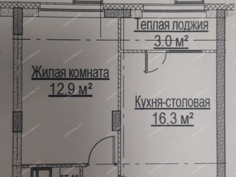 однокомнатная квартира на ул. Лесной городок, 7Б