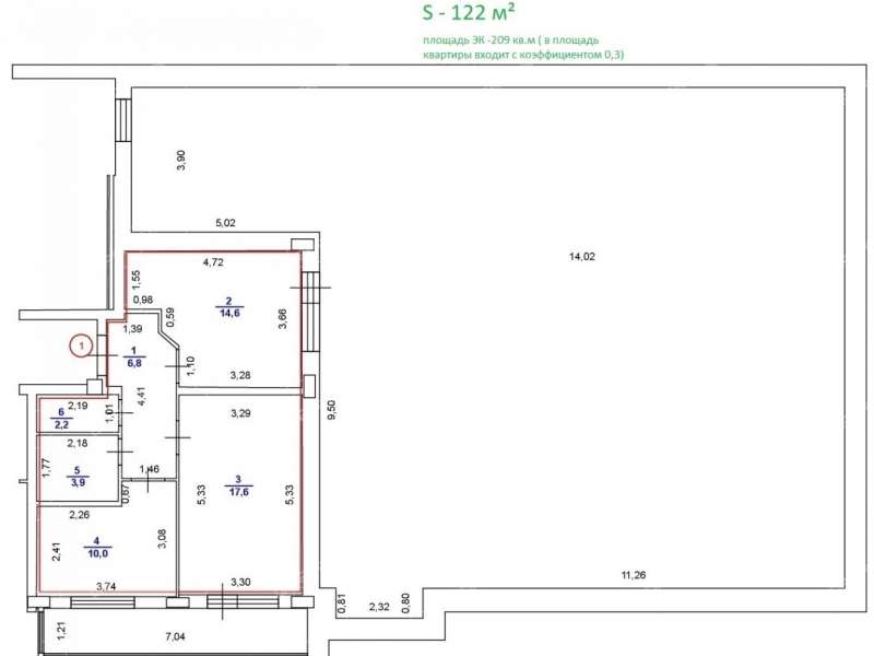 двухкомнатная квартира на Деловой улице дом 22