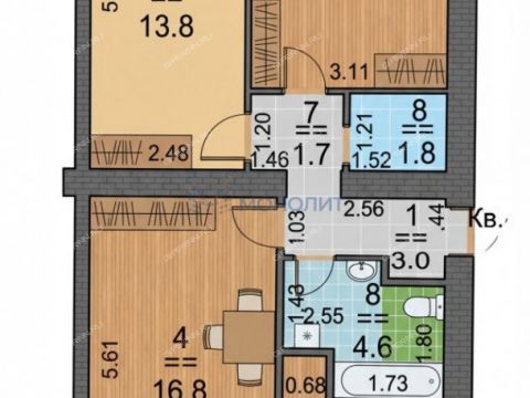 3-komnatnaya-ul-kashhenko-d-21 фото