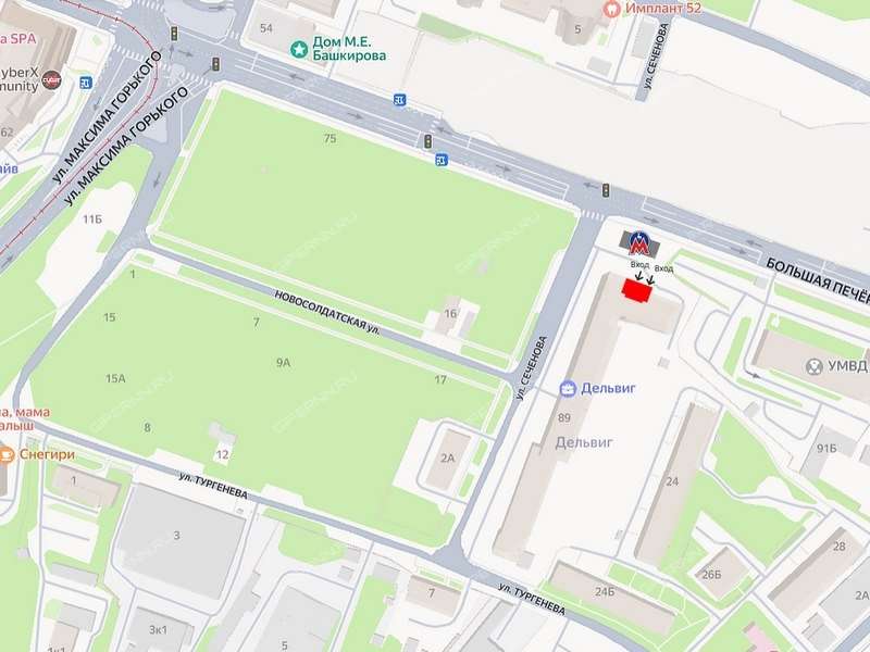 помещение под торговую площадь на Большей Печёрской улице