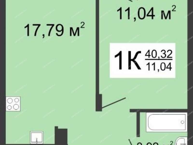 однокомнатная квартира на Артельной улице дом 8 к2