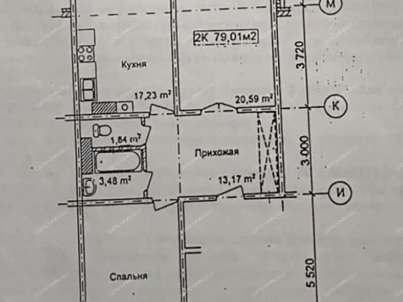 двухкомнатная квартира на улице Героя Шнитникова дом 3