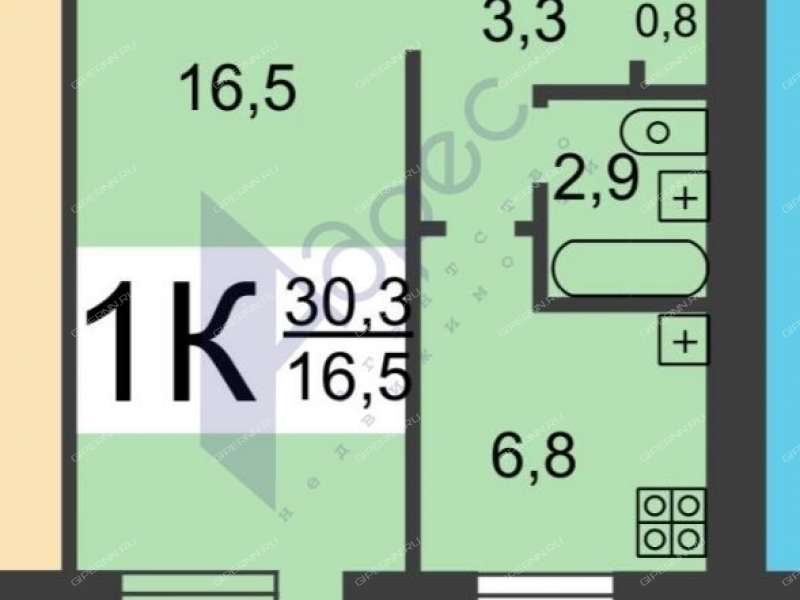 однокомнатная квартира на Ковалихинской улице дом 62
