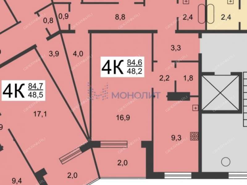 четырёхкомнатная квартира на улице Сергея Акимова дом 21