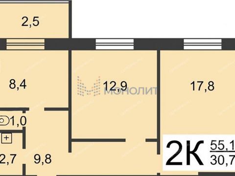2-komnatnaya-ul-kominterna-d-258-k1 фото