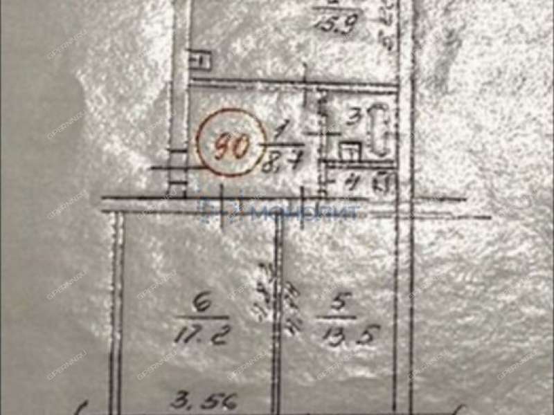 двухкомнатная квартира на улице Будённого дом 2 город Дзержинск