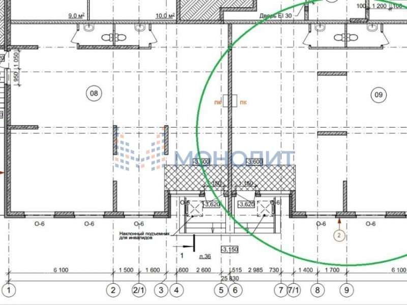 помещение под офис, торговую площадь на Академической улице деревня Афонино