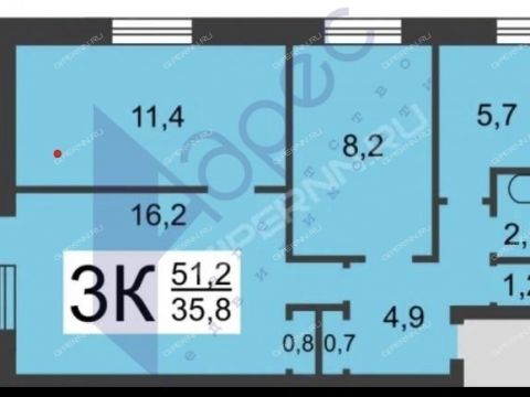 3-komnatnaya-ul-mendeleeva-d-6 фото