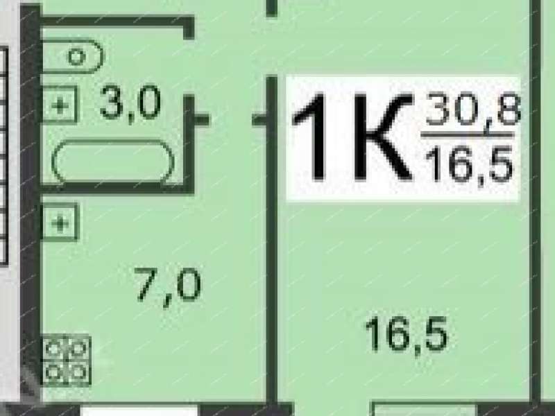 однокомнатная квартира на улице Петровского дом 13А