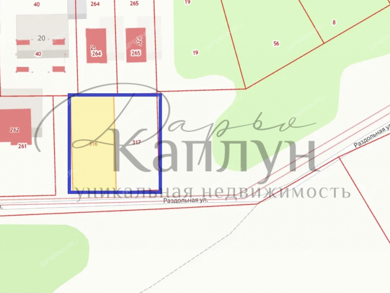 земельный участок 8,8 сотки Раздольная улица