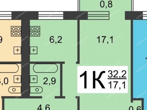 1-komnatnaya-ul-surikova-d-4 фото